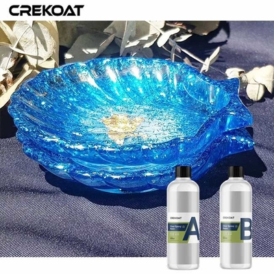 Résine époxyde claire de bas 1:1 d'odeur compatible avec des colorants de poudre de perle