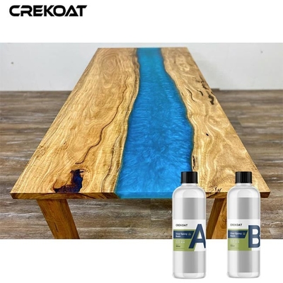 La rivière ajourne la résine époxyde claire pour les illustrations en bois de barres de dessus de table