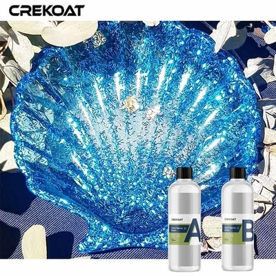 Résine époxyde claire de bas 1:1 d'odeur compatible avec des colorants de poudre de perle