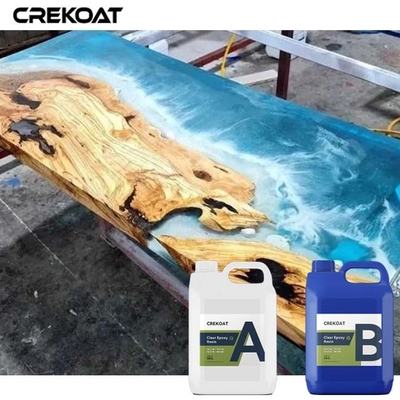 Tableau époxy cristalline de résine transparente, sans bulles, et versable