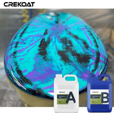 Résine époxy transparente à faible viscosité pour les souvenirs encapsulés en fibre de carbone