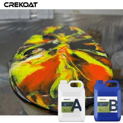 Résine époxy transparente à faible viscosité pour les souvenirs encapsulés en fibre de carbone