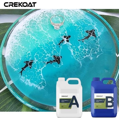 Époxy de résine transparente pour l'artisanat pour réaliser des surfaces de verre sans défaut