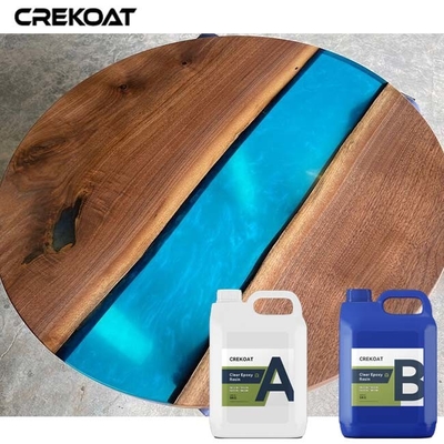 Profonds vitreux de Super Clear versent la résine époxyde pour des Tableaux Live Edge Workbenches de rivière