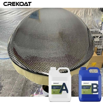 La fibre de carbone de fibre de verre versent profondément la fonte Live Edge Tabletop de résine époxyde