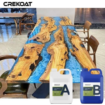 4 pouces profondément versent la résine époxyde pour le moulage en bois d'illustrations de Tableaux de rivière