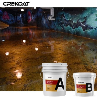 Transparent sans couture de revêtement de Lava Brown Metallic Epoxy Floor