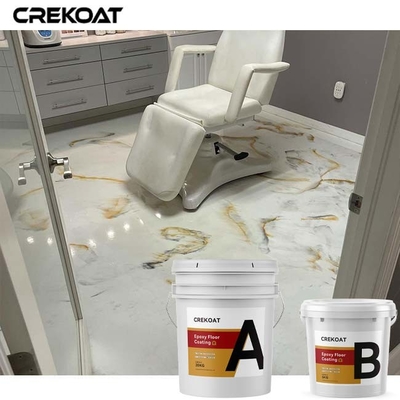 Hygiénique sans couture de revêtement époxyde métallique blanc de plancher de manteau d'uréthane