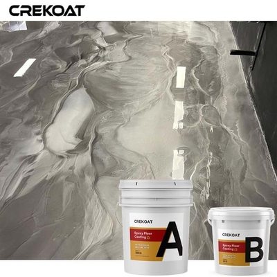 plancher 3d époxyde métallique commercial enduisant les planchers en béton souillés décoratifs