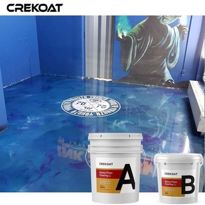 Nouveau revêtement époxyde métallique concret de plancher pour la salle de bains de chambre à coucher de cuisine