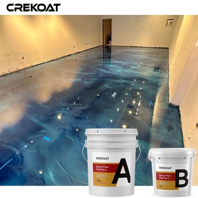 le revêtement époxyde métallique de plancher de l'effet 3D résistent à des produits chimiques et à l'usage de taches