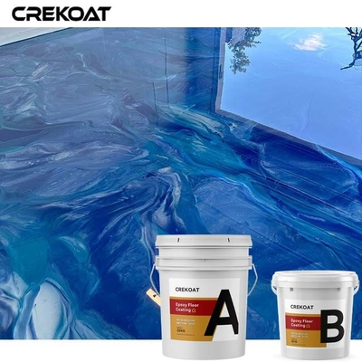 La couleur pigmente le plancher époxyde métallique enduisant le plancher durable durable