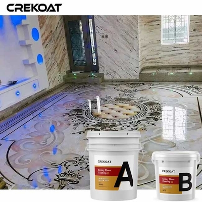 Revêtement de Gray Garage Metallic Epoxy Floor pour des halls et des restaurants d'exposition