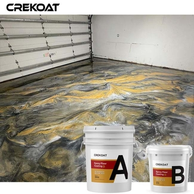 Revêtement de Gray Garage Metallic Epoxy Floor pour des halls et des restaurants d'exposition