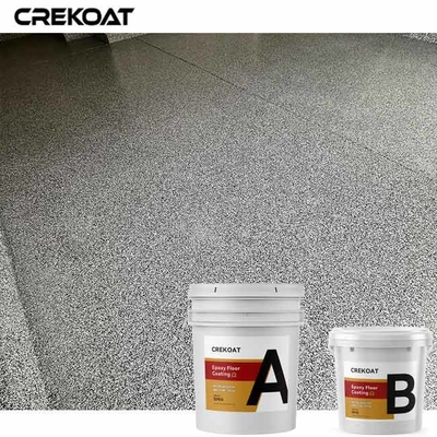 La variété de revêtement de texture de flocon de plancher époxyde à haute brillance de système crée une surface brillante