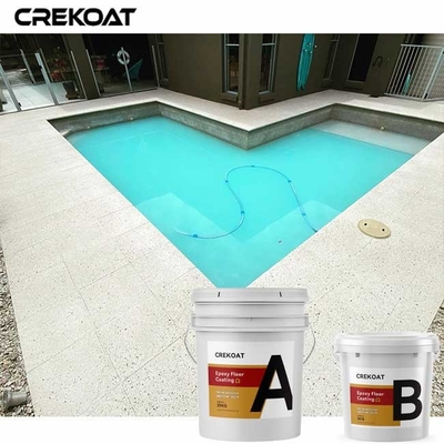 Glissez non le revêtement de plancher de Polyaspartic pour des patios et des plate-formes de piscine