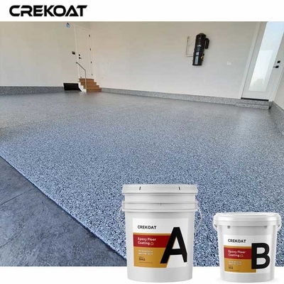 Variations de texture lisse revêtement de sol en époxy à flocons résistant à l'humidité pour différentes surfaces