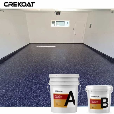 Résine époxyde de mélange de Polyaspartic de plancher décoratif de flocon avec des puces de couleur