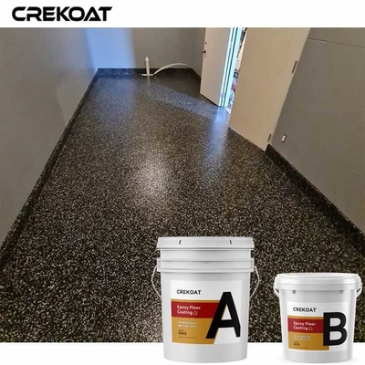 Les secteurs commerciaux peignent Chip Epoxy Floor Coating With mélangeant les flocons décoratifs