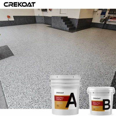 Revêtement époxyde commercial de plancher de flocon dans le garage de magasin de détail de bureau