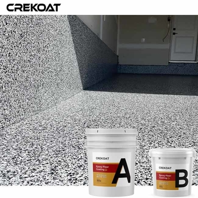 Peinture de revêtement de plancher époxyde durable de flocon avec Grey Color Chips