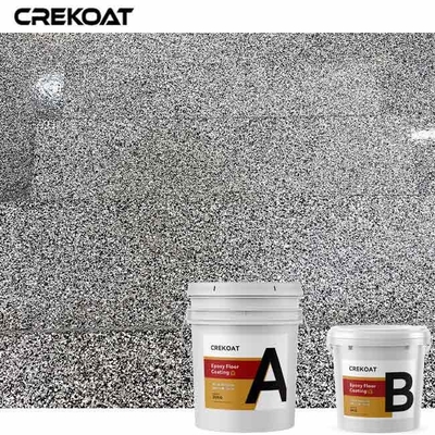 Abrasion époxyde de bas d'entretien de garage flocon de plancher anti non-toxique