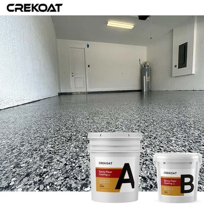 Revêtement de plancher de Polyaspartic de flocon de couleur pour haut - chaussées