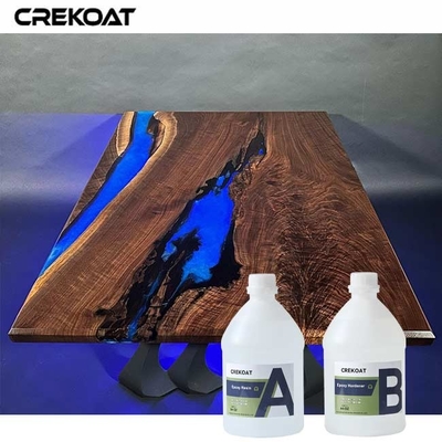 Barrière contre l'humidité UV Résine stabilisée Epoxy de table clair Pour les sculptures extérieures Transparence