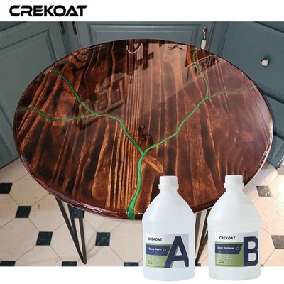 Barrière contre l'humidité UV Résine stabilisée Epoxy de table clair Pour les sculptures extérieures Transparence