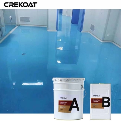 Peinture epoxy industrielle sans couture pour la transition du béton entre le sol et les murs
