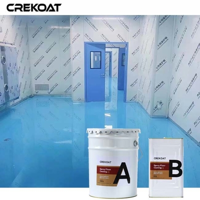 Peinture epoxy industrielle sans couture pour la transition du béton entre le sol et les murs