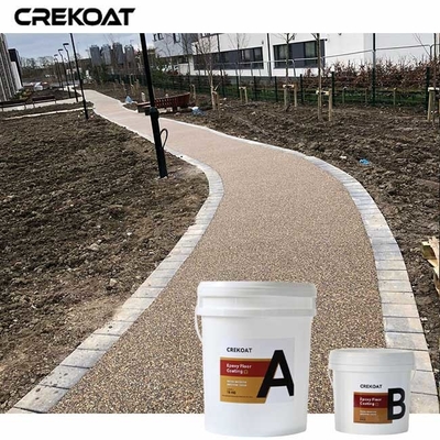 Des conceptions personnalisées Résine Lavé Pebble Stone Epoxy Résistance au glissement Et l'entretien facile