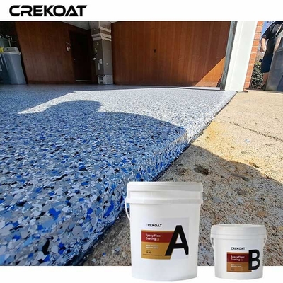 Propriétés anti-corrosives Plancher époxy à flocons bleus pour l'industrie