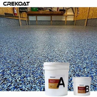 Propriétés anti-corrosives Plancher époxy à flocons bleus pour l'industrie