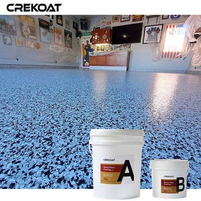 Systèmes hybrides plancher époxy de garage ombrageant époxy avec des flocons métalliques