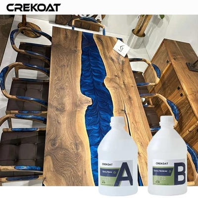 Finition impeccable, versage en profondeur de résine époxy pour les planchers et l'art inspiré de l'océan.