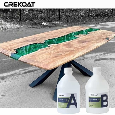 Résine époxy claire pour le bois Formule à faible jaunissement pour maintenir la clarté