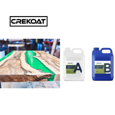 L'eau de brosse claire et profonde versée résine époxy sans BPA haute brillance pour les tables en bois