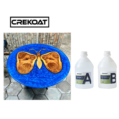 Résine époxyde en bois Art Resin résistant UV clair comme de l'eau de roche de dessus de table