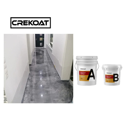 Anti éraflure Grey Color de revêtement époxyde métallique durable de plancher