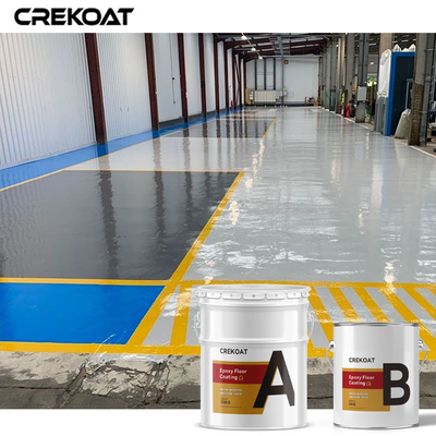 Le plancher en béton coloré sans couture peignent la résine époxyde parquetant d'anti produits chimiques de glissement