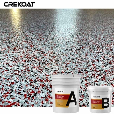 Les flocons de vinyle imperméabilisent le revêtement de plancher de résine époxyde avec le lustre Matte Urethane Topcoat