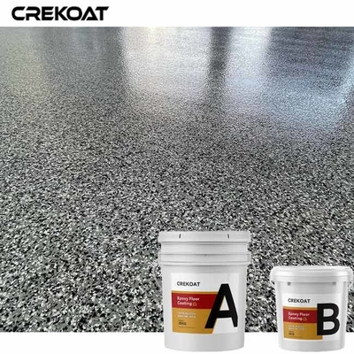 Plancher décoratif d'allée de Chips For Paint Garage Or de couleur de résistant à l'eau de revêtement époxyde inodore de flocon