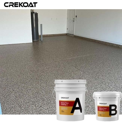 Polyuréthane de revêtement Polyaspartic de flocons de plancher clair de résine époxyde pour les planchers en béton