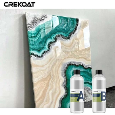 Résine époxy cristalline transparente pour les œuvres d'art bijoux et tablettes