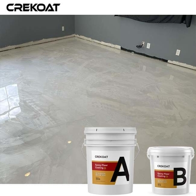 Lustre blanc de revêtement de marbre de produit d'effet de plancher époxyde métallique résidentiel