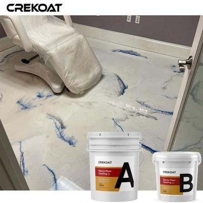 Hygiénique sans couture de revêtement époxyde métallique blanc de plancher de manteau d'uréthane