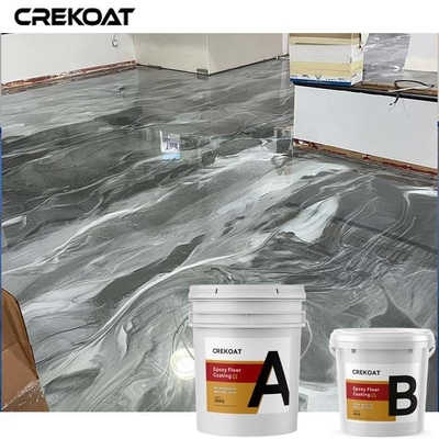 La peinture métallique à haute brillance sans couture de plancher avec des colorants mélangent le remous dynamique