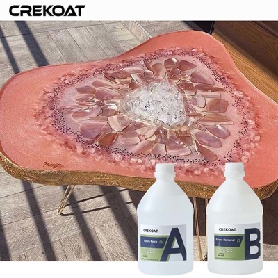 Surface impeccable Epoxy clair sur table facile à mélanger et à appliquer pour les amateurs de bricolage