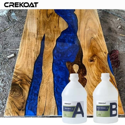 Finition impeccable, versage en profondeur de résine époxy pour les planchers et l'art inspiré de l'océan.